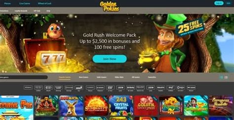 Golden Pokies Casino //$2,500 + 100 Free Spins\\ .